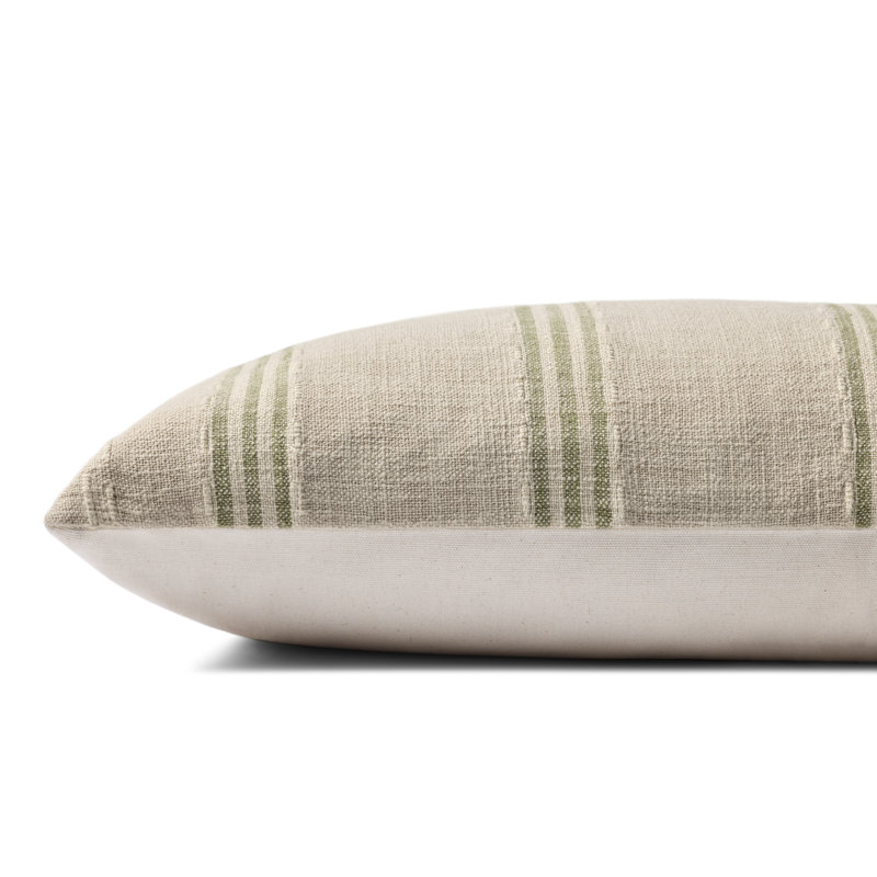 Coussin décoratif Magnolia Home par Joanna Gaines x Loloi Lincoln, Beige, Housse de coussin seulement - sans coussin