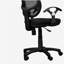 Chaise de bureau en filet mobili à dossier moyen, noir