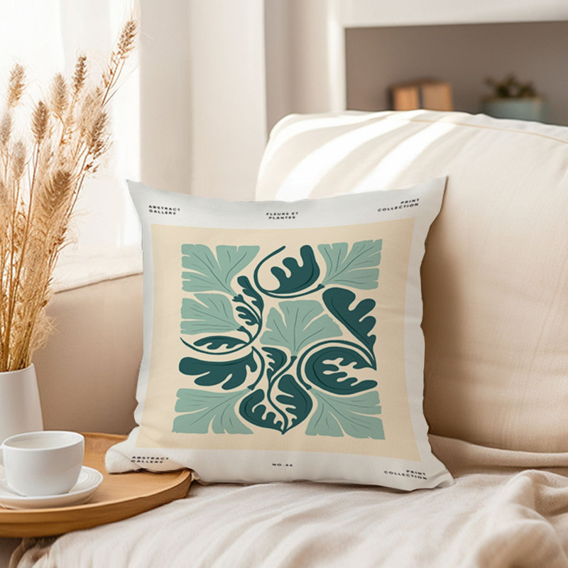 Botanical Green Garden Botanicals Modern, 18" x 18"