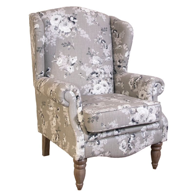 Willesden Upholstered Wingback Chair, Chatsworth Dove