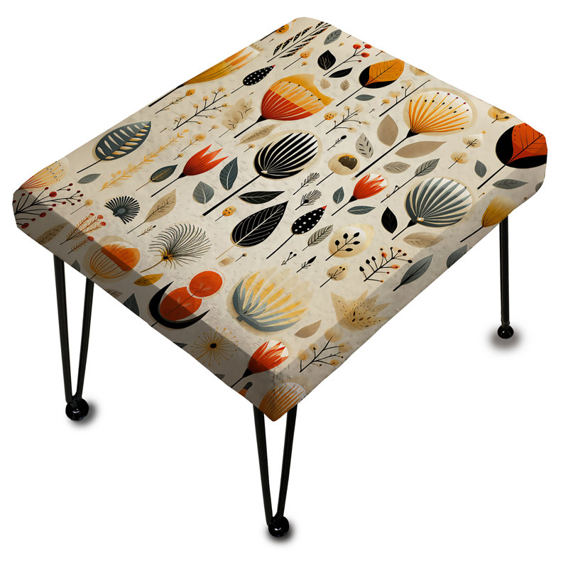 Vintage Scandinavian Charm - Midcentury Rectangle Ottoman