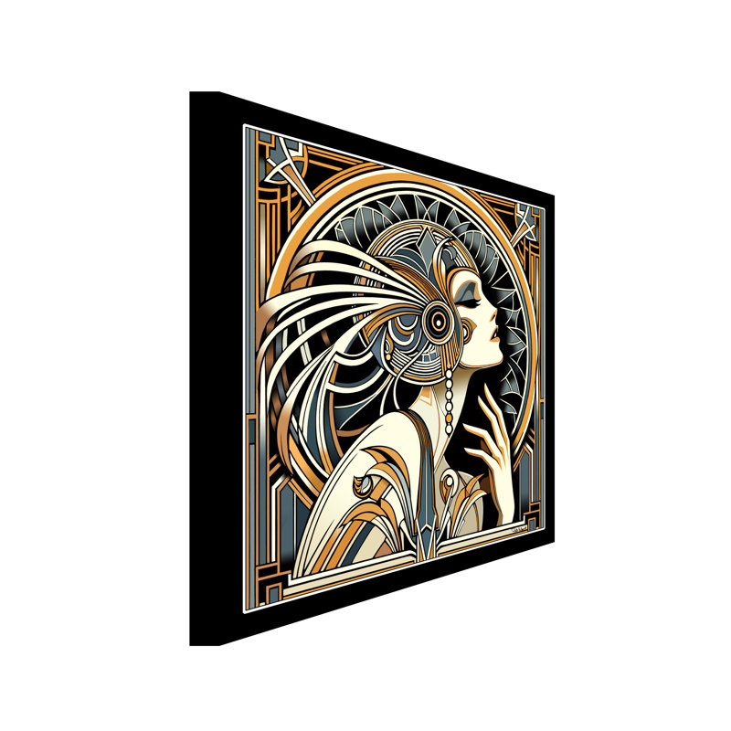 Beauté art déco II, H 30 po x l 30 po