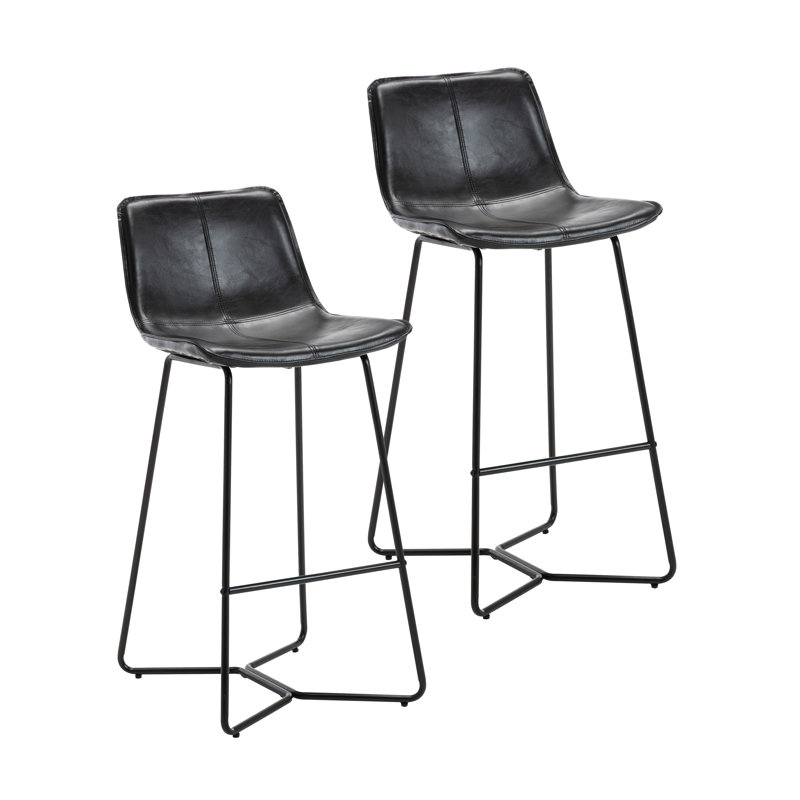 Tabouret de bar Avri, Noir, Tabouret de bar (siège d'une hauteur de 29,9 po)