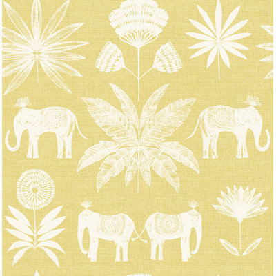 Maravilla Tropical Elephant Luxury Wallpaper