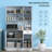 Modern Freestanding Kitchen Buffet Hutch With Server And Storage