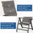 Patio Folding Chairs Set Of 2,PVC-coated polyester Fabric Seat-101929013