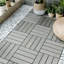 Paquet de tuiles de patio pour terrasse en bois-plastique 22 WPC-116658405