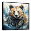 Représentation abstraite d'un mouvement d'ours sur toile-930926965-930926964