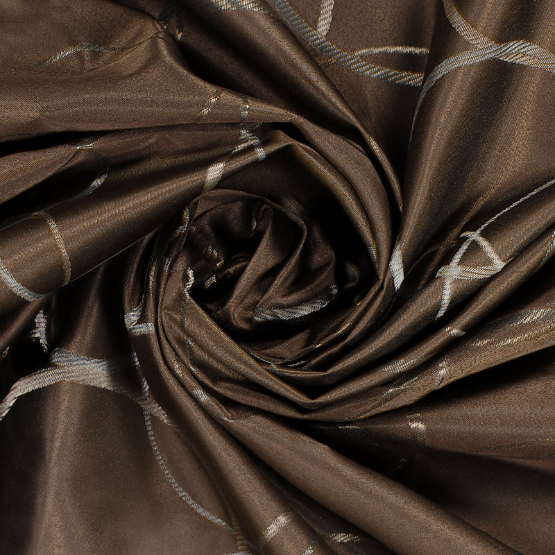Chocolate Blackout Grommet Top Polyester Curtain Panel