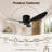 40-Inch Flush Mount Low Profile Ceiling Fan Without Light with Remote Control, 6-Speed Quiet Reversible DC Motor
