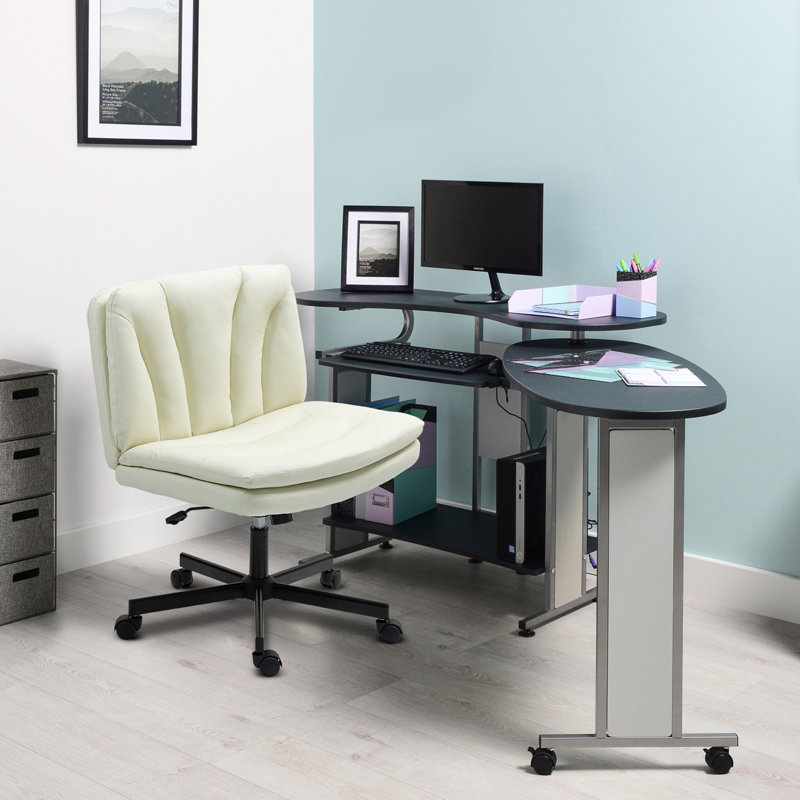 Fauteuil de bureau ergonomique Criss, Beige, Polyuréthane