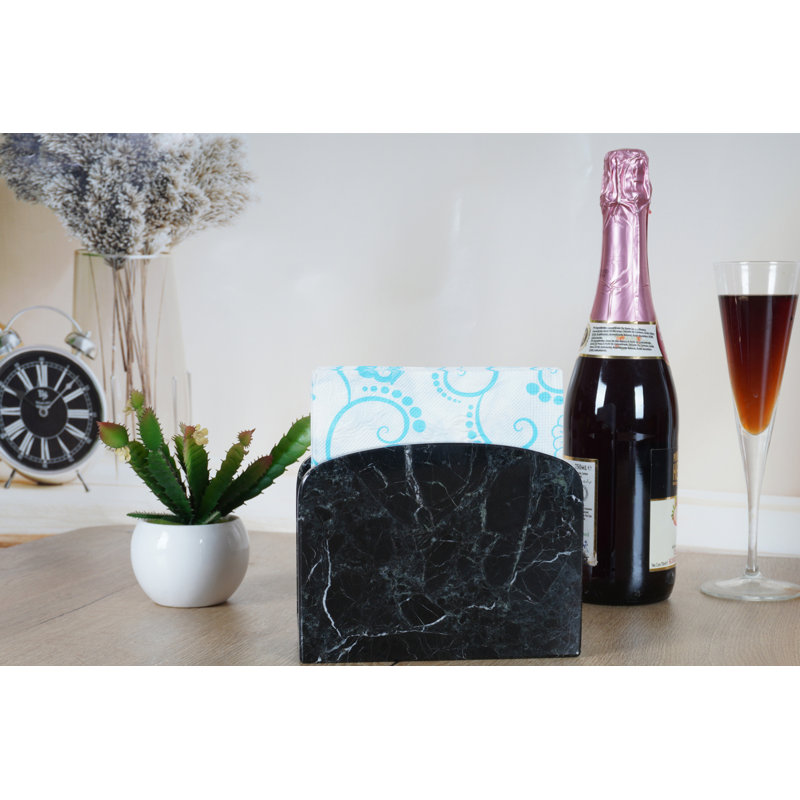 Porte-serviette fait à la main, Noir