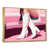 Toile avec cadre flottant or