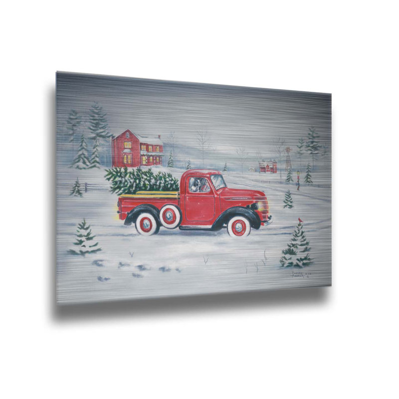 Noël champêtre par Robert Andrea, Métal, Non, H 8 po x l 10 po x P 1 po
