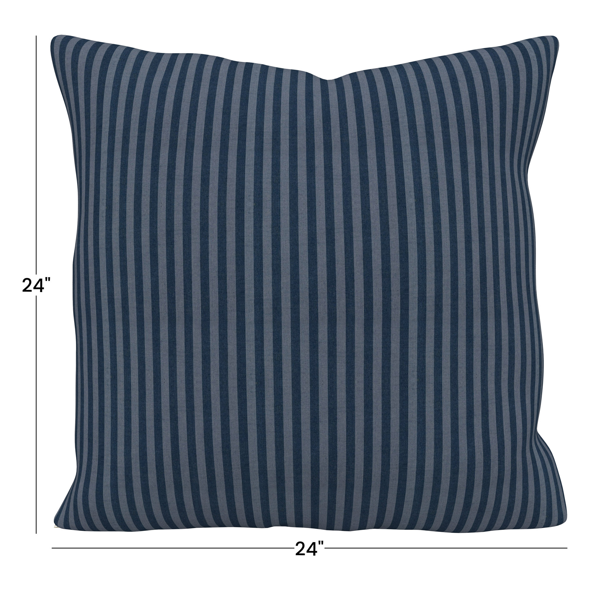 Gabi Indoor/Outdoor Throw Pillow, 24 x 24 x 3, Sail Away Denim