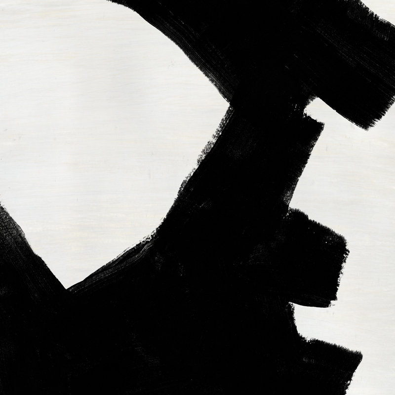 Block Brushwork V by June Erica Vess - Wrapped Canvas Painting, 30cm H x 30cm W