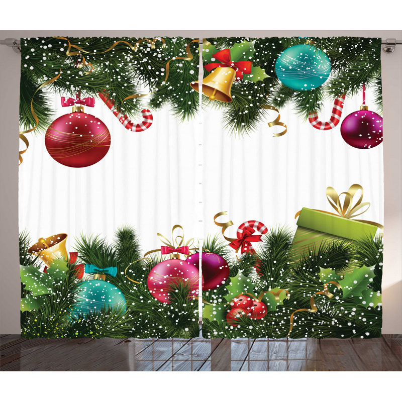 Semi-Sheer Rod Pocket Curtain Panels, 54" x 63"
