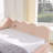 Queen Size Daybed with Two Storage Drawers, Cozy Gingham Sofa Bed with USB Port and Wave Shaped Linen Fabric, Pink-168768071-168768067