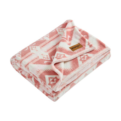 Wrangler Printed Ultra Soft Plush Fleece Throw Blanket