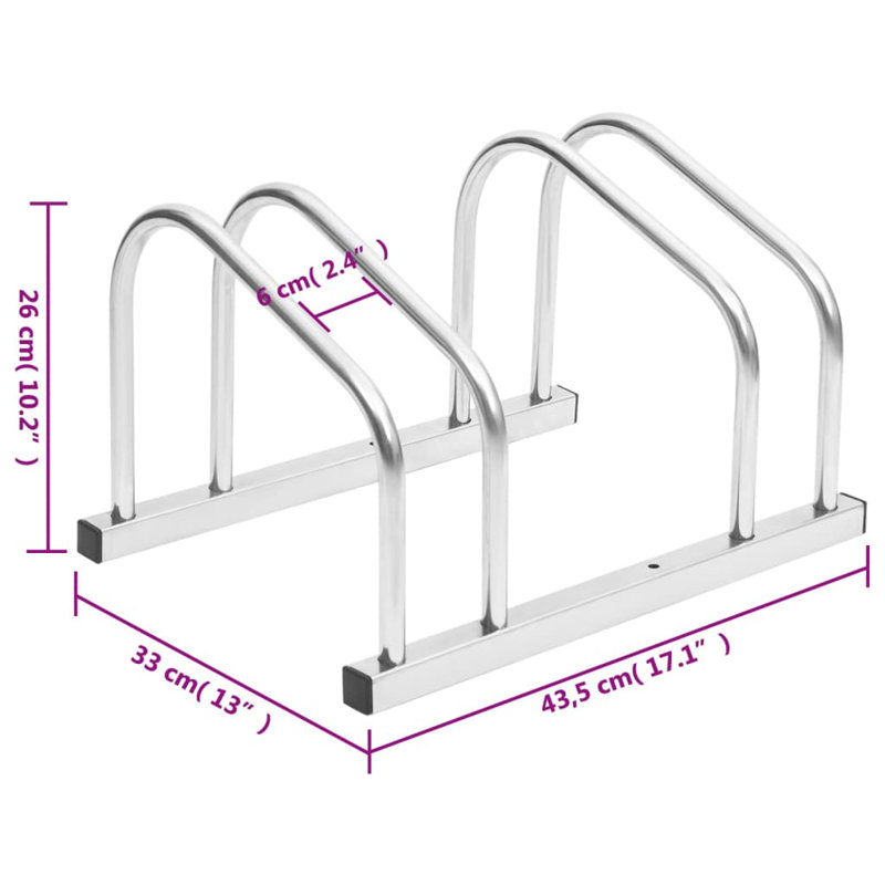 Support à vélo Hur Hur, Argent