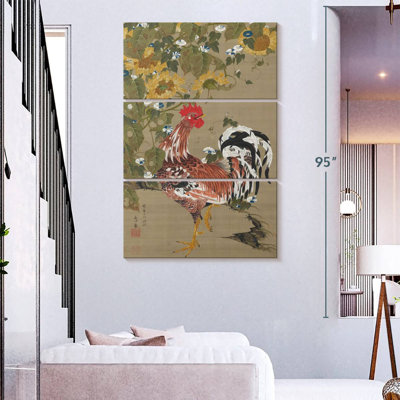 Brampt Rooster And Sunflowers