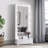 Elisa White Narrow Tall Mirror With Speaker And Drawer