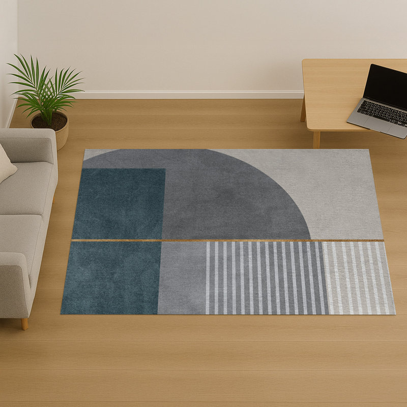 Geometric Area Rug, Rectangle 140 x 200 cm