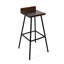 Tabourets de bar contemporains en bois - avec siège carré de 2 matériaux solides et faciles à nettoyer-586499732