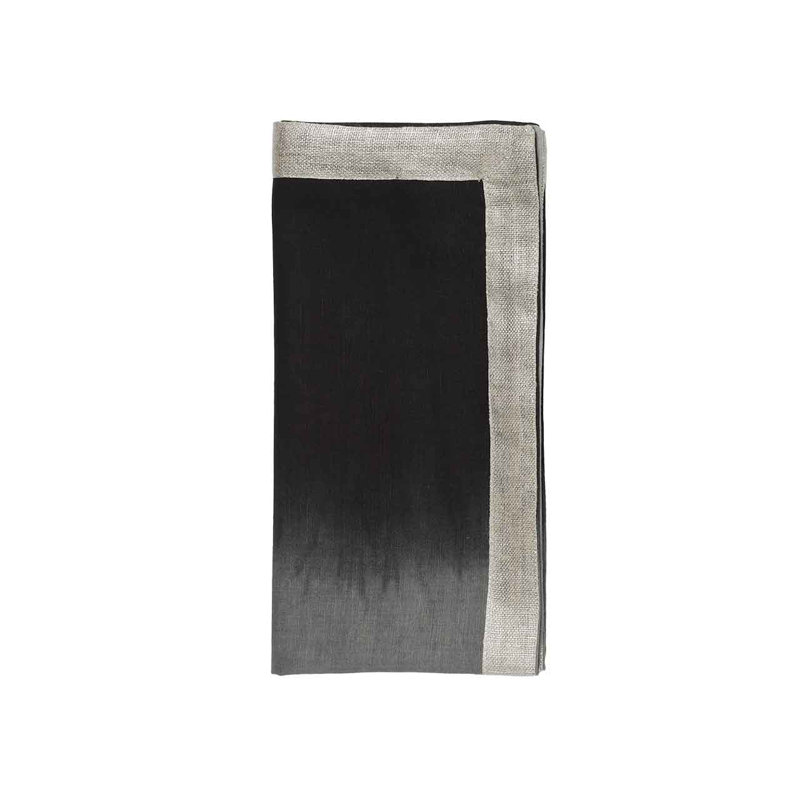 Dip Dye Linen Napkin, Gray