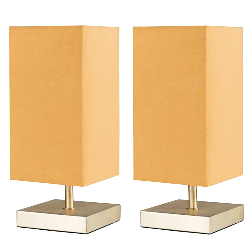 Hodei Standard Table Lamp, Gold, Mustard, No Bulb