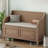 42" Wide Shoe Storage Bench with Cushion Entryway Bench Flip Top Storage Bench-1785535147