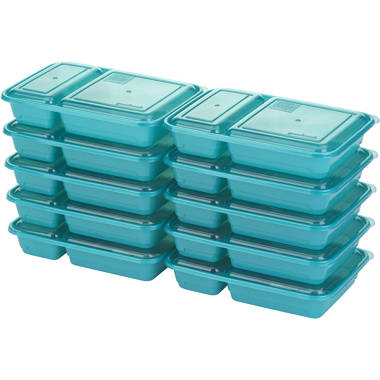 WETARENDA Pack of 2 Storage Box Compartments Plastic Assortment