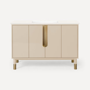Meuble-lavabo 48 po avec comptoir en quartz Quartz