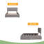Lit plateforme tapissier avec 2 tiroirs et 1 lit gigogne simple TG, tissu de lin, grand-426651462