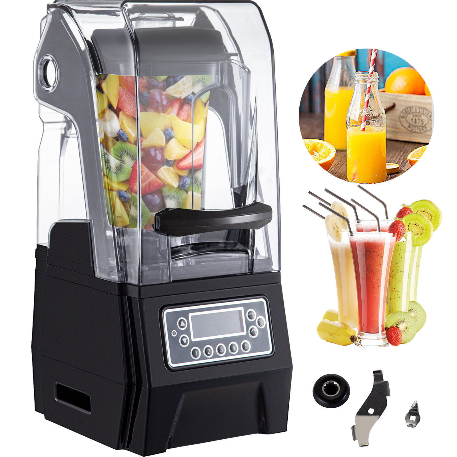 VEVOR Vevor Commercial Smoothie Blenders & Reviews Wayfair