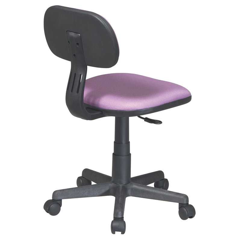 Dynamic Purple Fabric Task Chair with Adjustable Height and Swivel