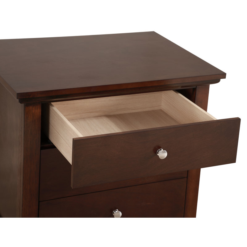  Hammond 3 - Drawer Nightstand , Cappuccino