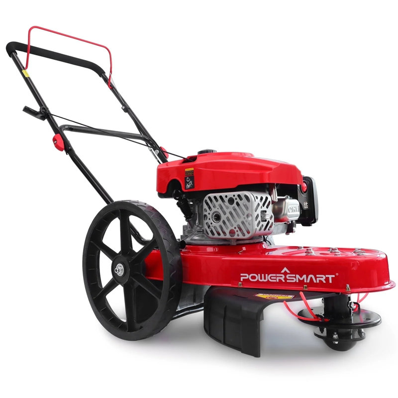 Powersmart 22" High-Wheeled Gas Trimmer, 161Cc, 4-Cycle Gas Walk Behind String Trimmer