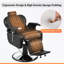 Chaise pivotante inclinable avec hauteur réglable et base robuste
