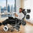 High-Back Reclining Office Chair with Lumbar Support and Footrest