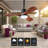 34" Small Farmhouse Ceiling Fan with Light & Remote – Dimmable LED, Plug-in/Hardwire for Covered Patios, Gazebos & Pergolas