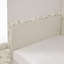 Structure de lit simple tapissier avec 2 tiroirs de rangement, canapé-lit réglable en velours, beige