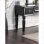 Ensemble de meuble-lavabo traditionnel noir avec tabouret, miroir à trois volets, 3 tiroirs, l 54 po x P 19 po x H 60 po | Noir | Tabourets de coiffeuse