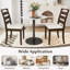 Ensemble de 2 chaises en polyester rembourrées en bois