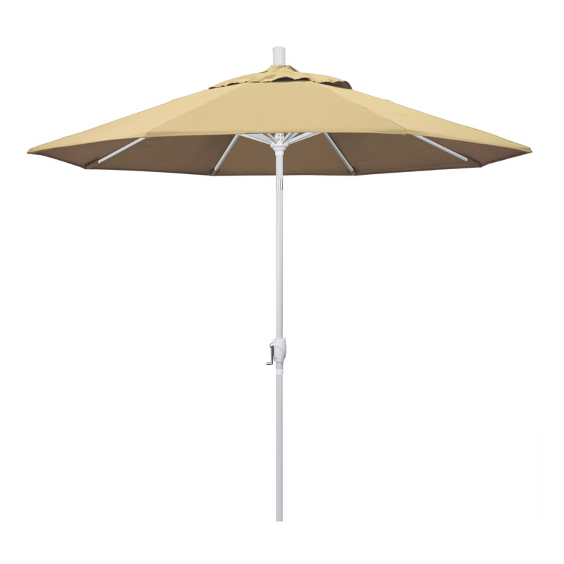 Parasol de marché 9 pi Ayomipo, Beige antique, Blanc