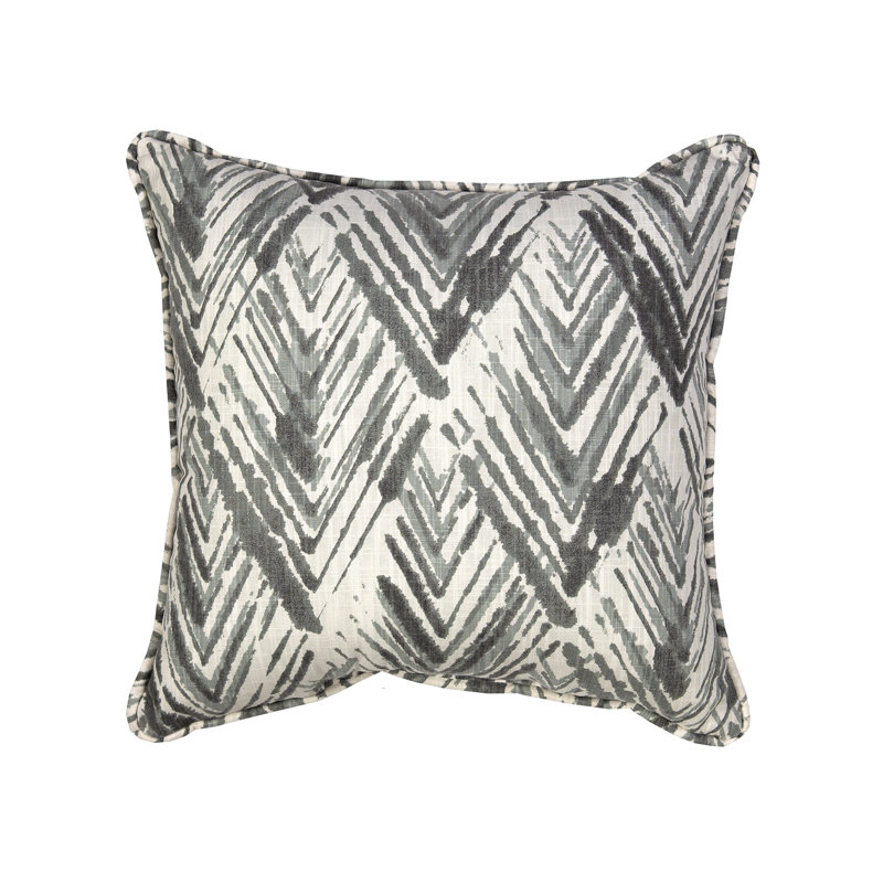 Chic Garden Traditional Cotton Geometric Square Pillow