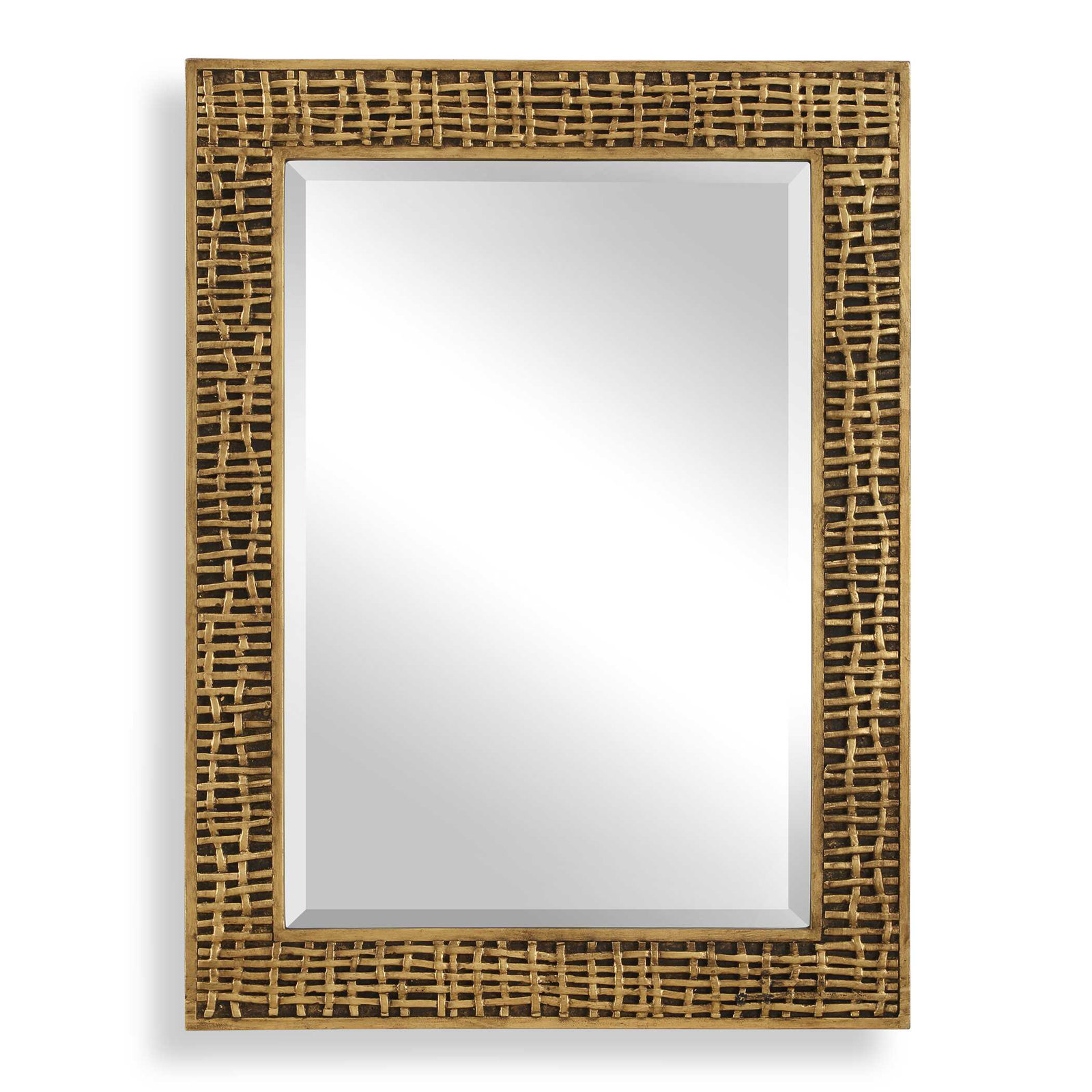  Woven In Time Gold Mirror