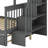 Fashionable Twin-Over-Full Bunk Bed With Trundle-1206371304