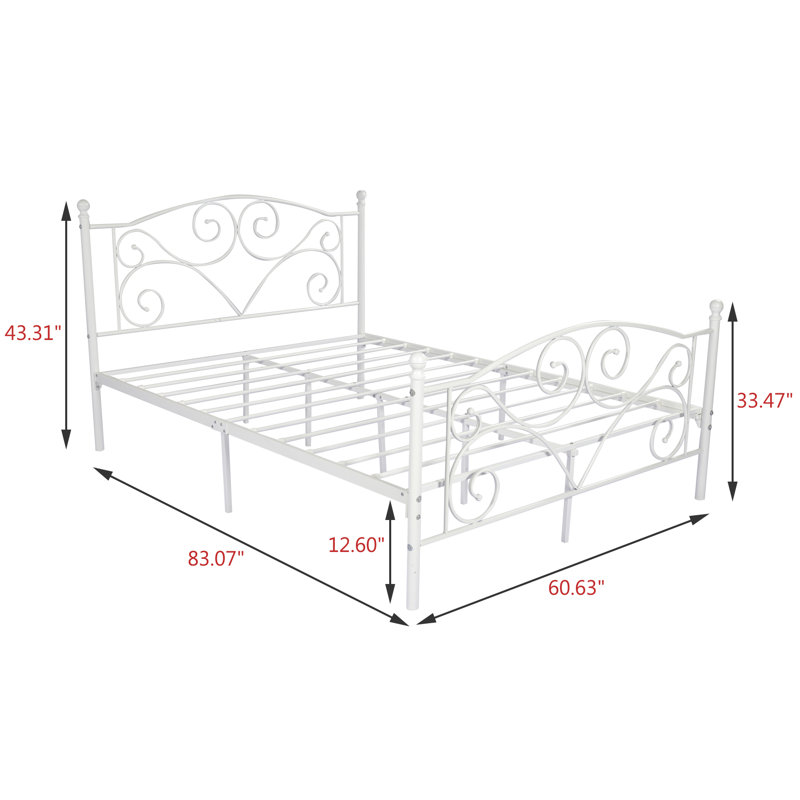Lit plateforme Covertt, Blanc, Grand