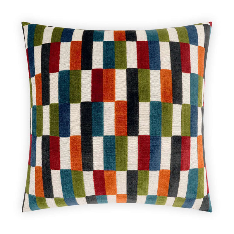 Mod Pop Geometric Throw Pillow, Jewel, Square 22"